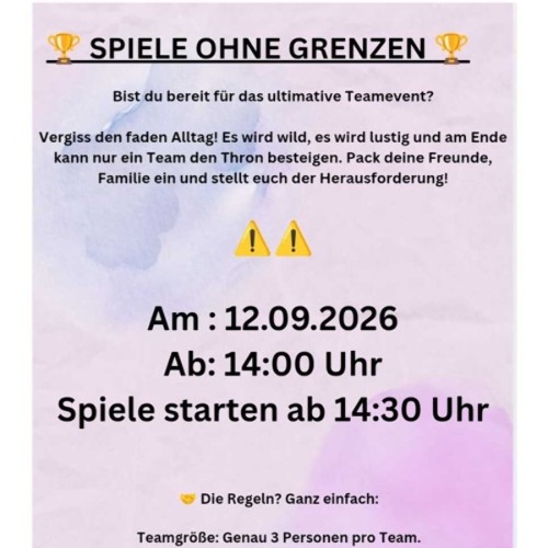 Spiel ohne Grenzen für Jung und Alt